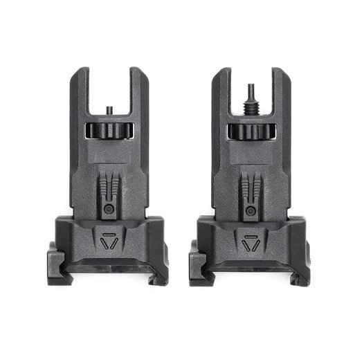 Składany celownik przeziernikowy trike Polymer Backup Sights Czarny Strike Industries 2