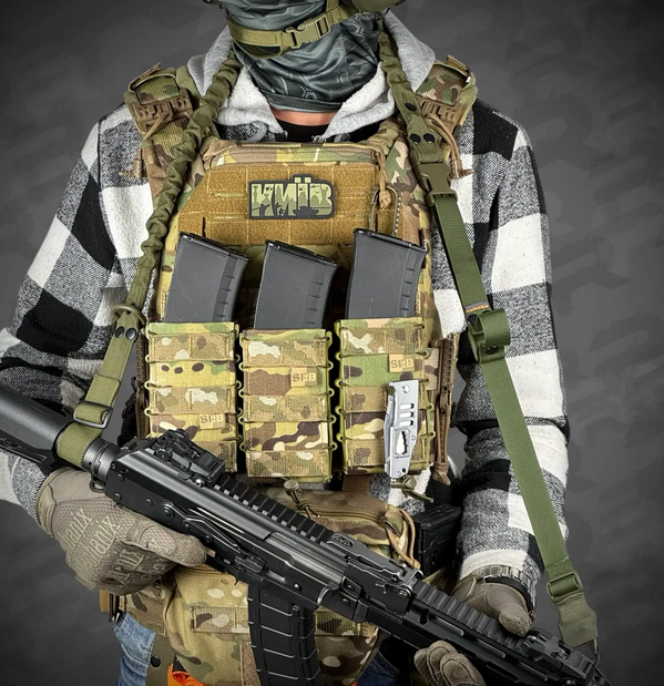  Elastyczny pas do broni FORSETI jedno/dwupunktowy Oliwkowy RAGNAROK 3