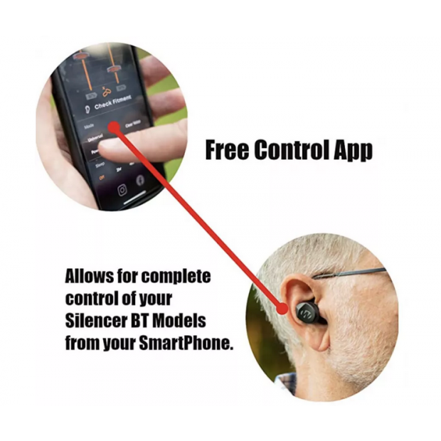 Słuchawki douszne  Silencer 2.0 Bluetooth Rechargeable Plugs Walker's  4