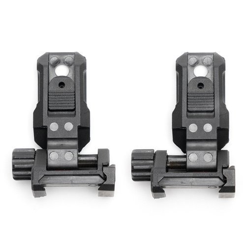 Składany celownik przeziernikowy trike Polymer Backup Sights Czarny Strike Industries 3