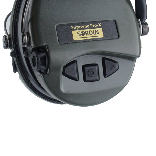 Aktywne ochronniki słuchu Sordin Supreme-Pro X LED żelowe wkładki- zielone 2
