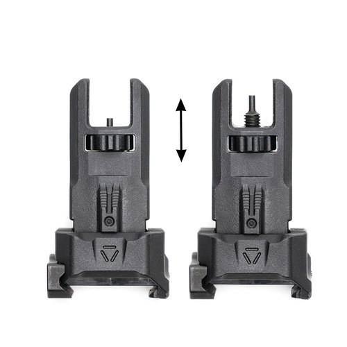 Składany celownik przeziernikowy trike Polymer Backup Sights Czarny Strike Industries 4