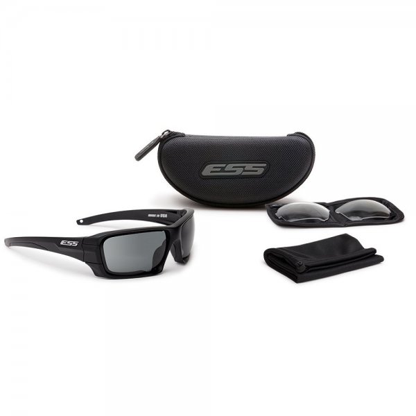 Okulary balistyczne ESS - Rollbar Black Retail - Silver Logo Kit  2