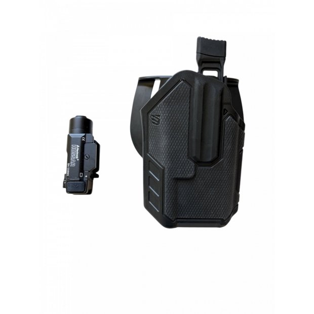 Zestaw Kabura Blackhawk Omnivore + Latarka Mactronic HUSSAR  6