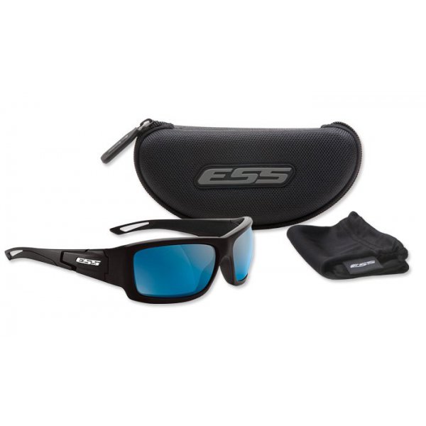 Okulary balistyczne ESS - Credence Black Frame Mirrored Blue Lenses 2