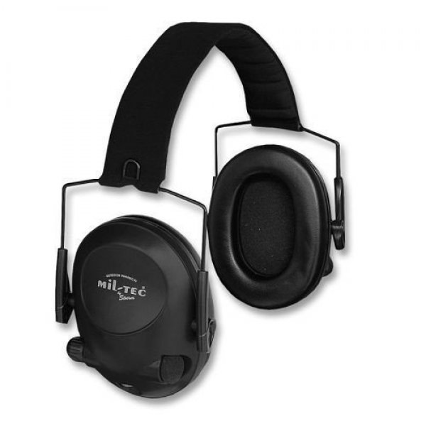 Aktywne Ochronniki Słuchu Mil-tec Plus EED czarne 2