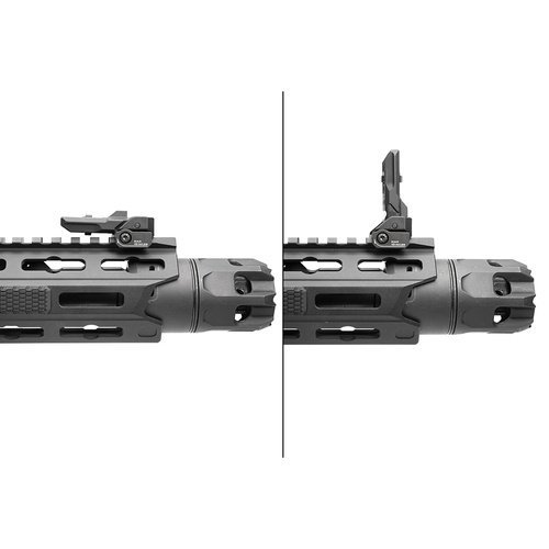 Składany celownik przeziernikowy trike Polymer Backup Sights Czarny Strike Industries 10