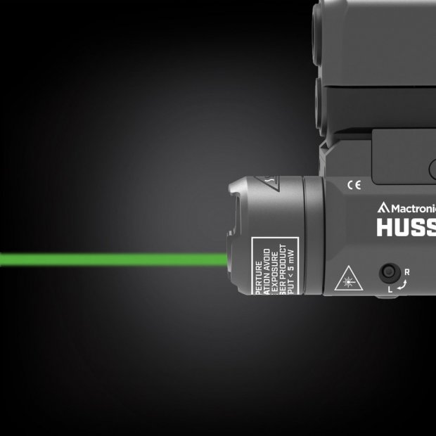 Taktyczna latarka na pistolet z laserem Hussar Mactronic 7