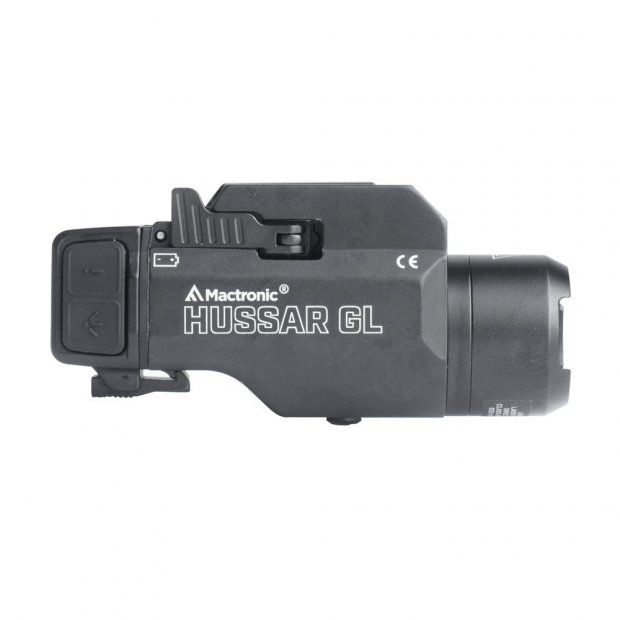 Taktyczna latarka na pistolet z laserem Hussar Mactronic 3