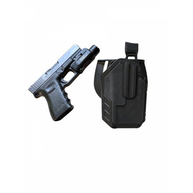 Zestaw Kabura Blackhawk Omnivore + Latarka Mactronic HUSSAR  8